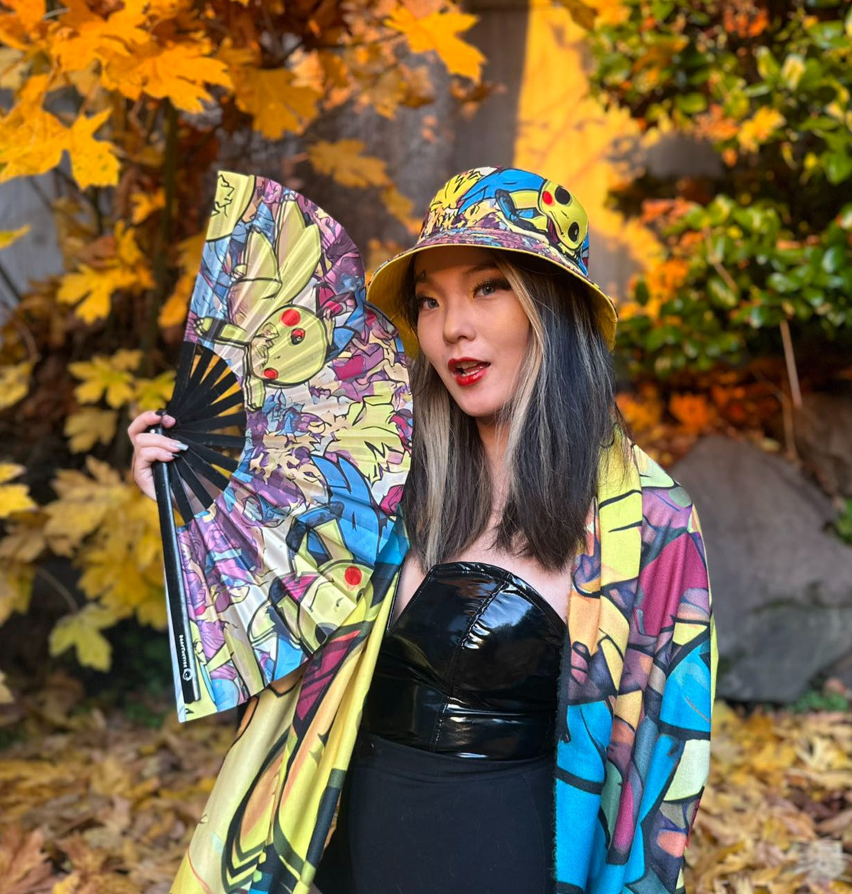 Trippy Pikachu Reversible Bucket Hat