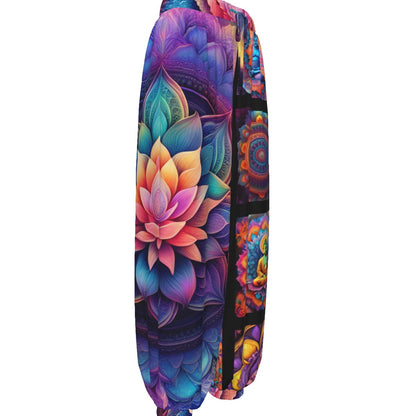 FloralAura Mandala Carrot Pants