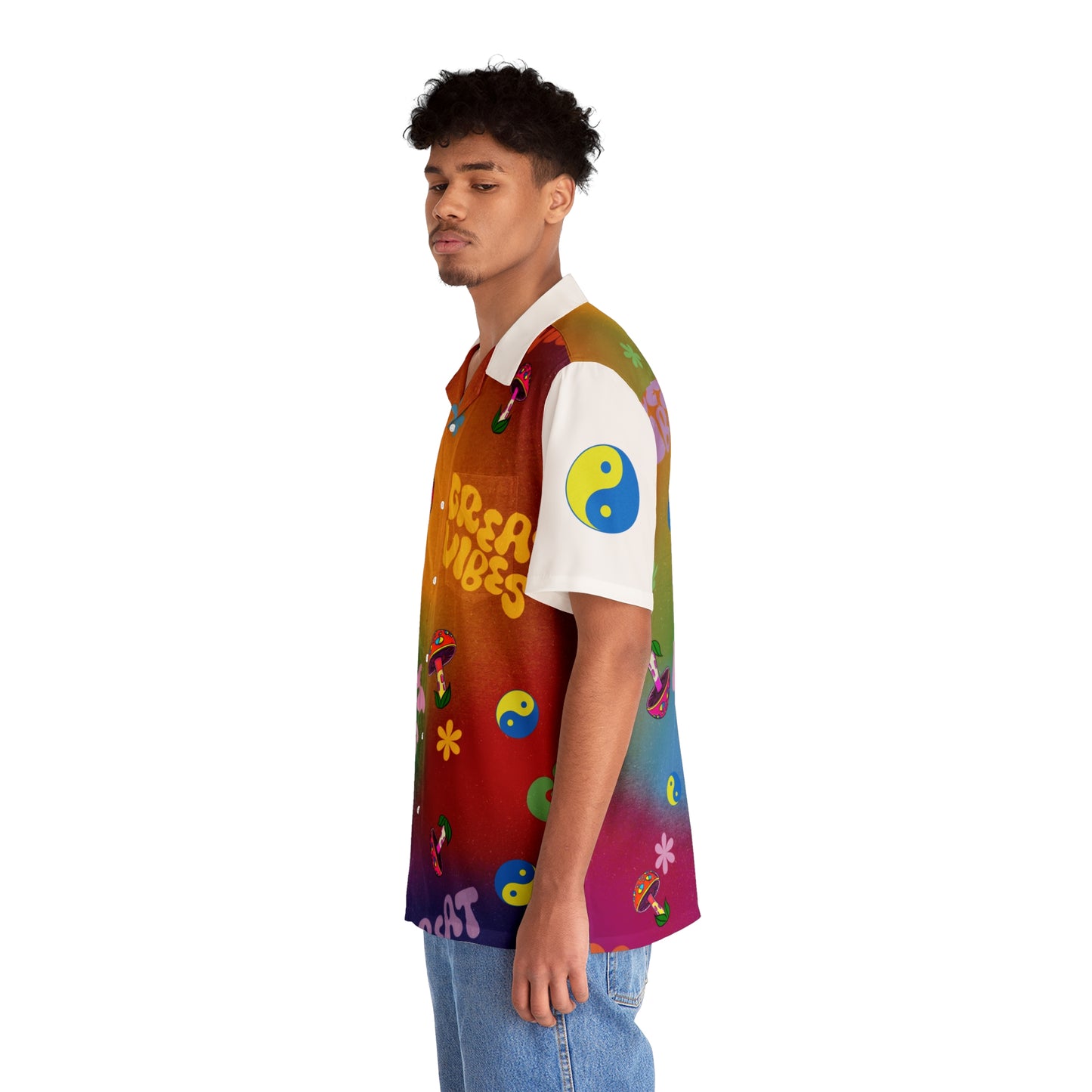Great Vibes Unisex Button Up Shirt