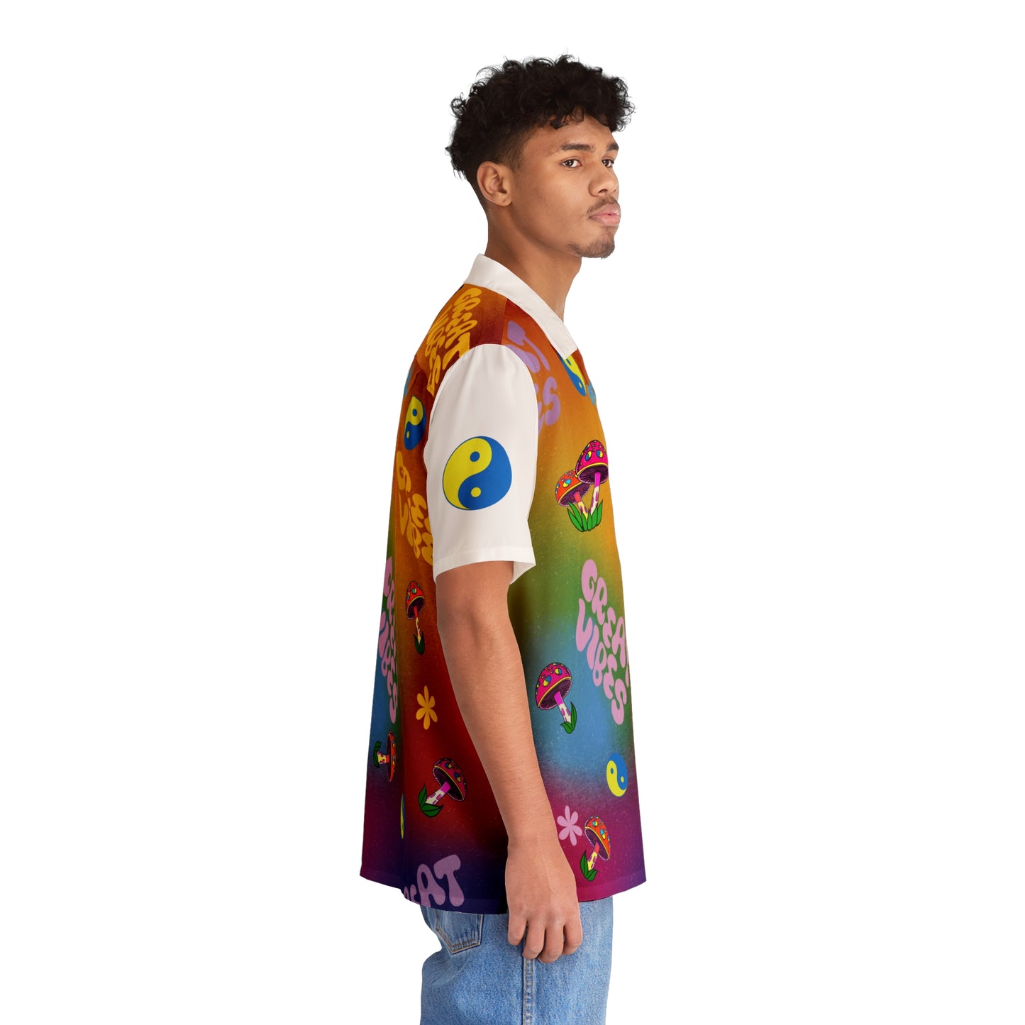 Great Vibes Unisex Button Up Shirt