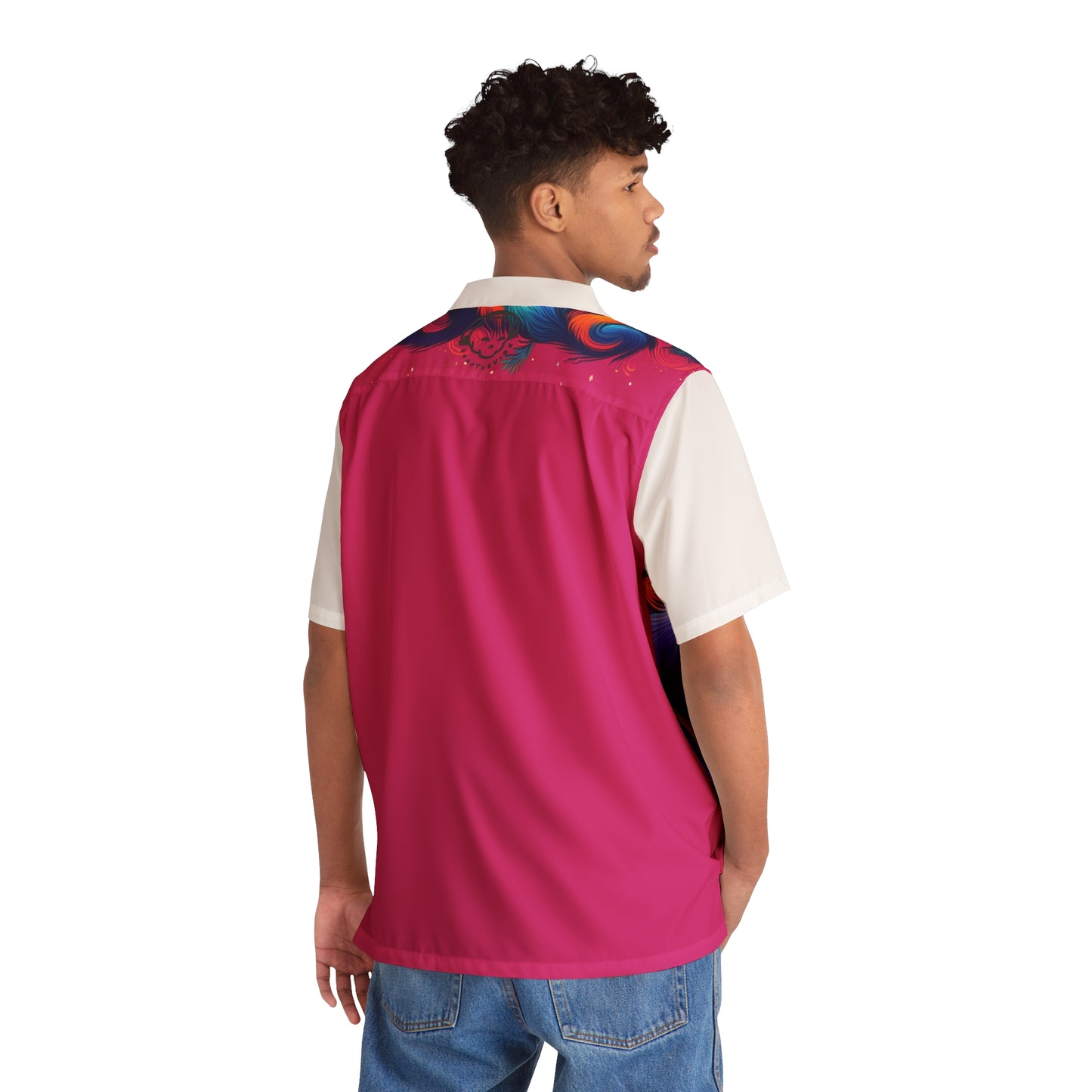 Nocturnal Raccoon Unisex Button Up Shirt