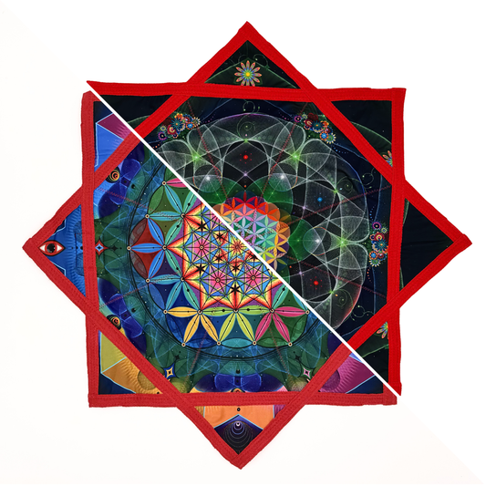 Double-Side Rainbow Mandala FlowStar