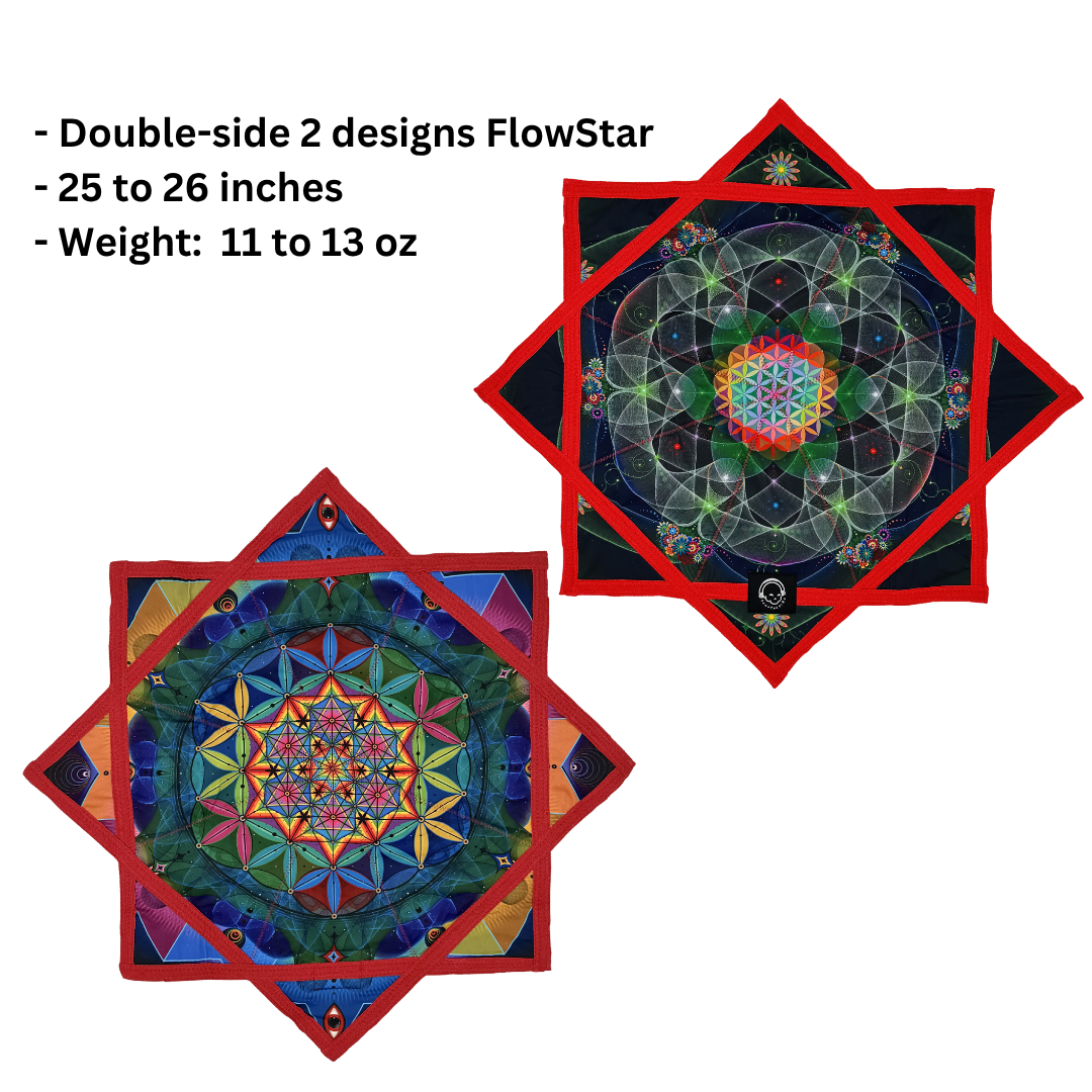 Double-Side Rainbow Mandala FlowStar