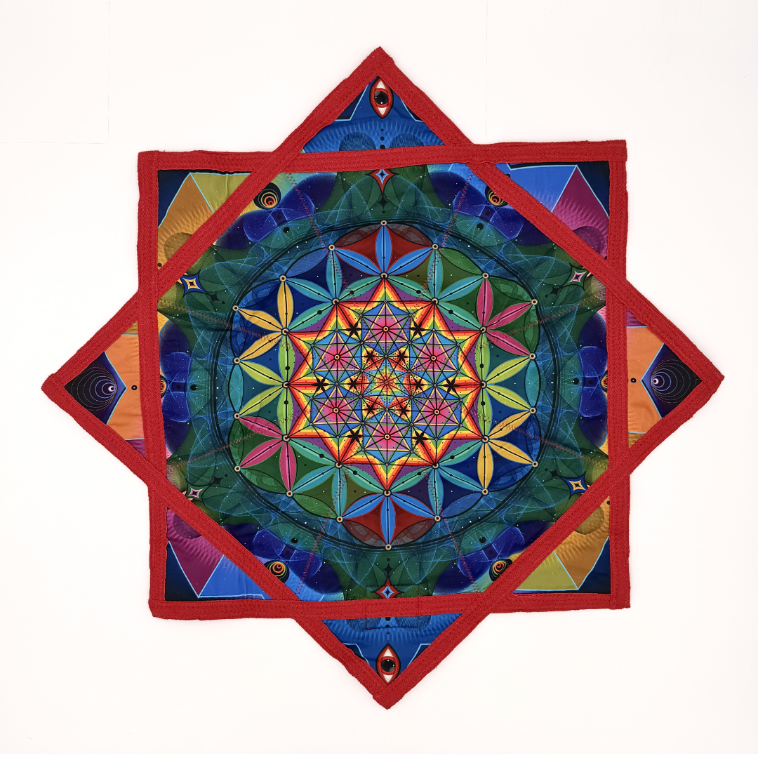 Double-Side Rainbow Mandala FlowStar