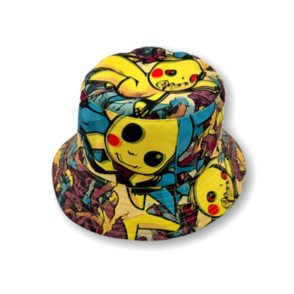Trippy Pikachu Reversible Bucket Hat