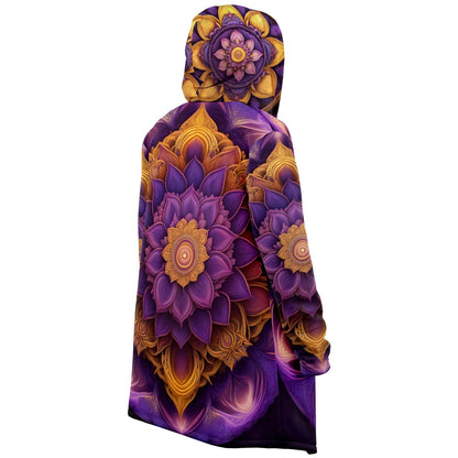 Amethyst Dream Fleece Cloak, Mandala Rave Outfit
