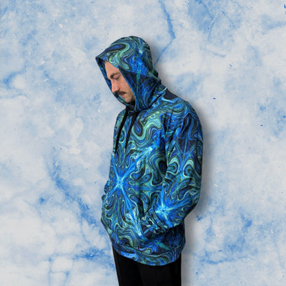 Symmetric Wave Unisex Hoodie - Recycled Material