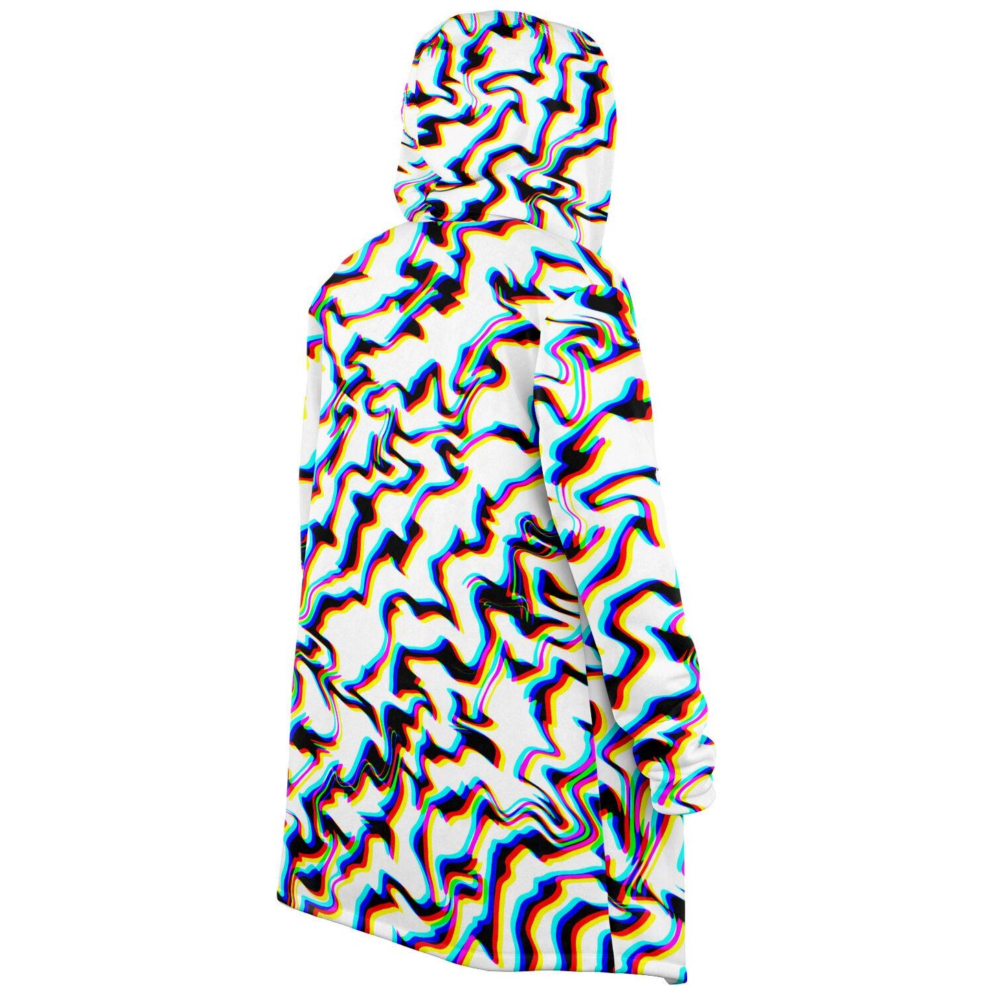 Crystal Dream Fleece Cloak, Trippy Rave Outerwear