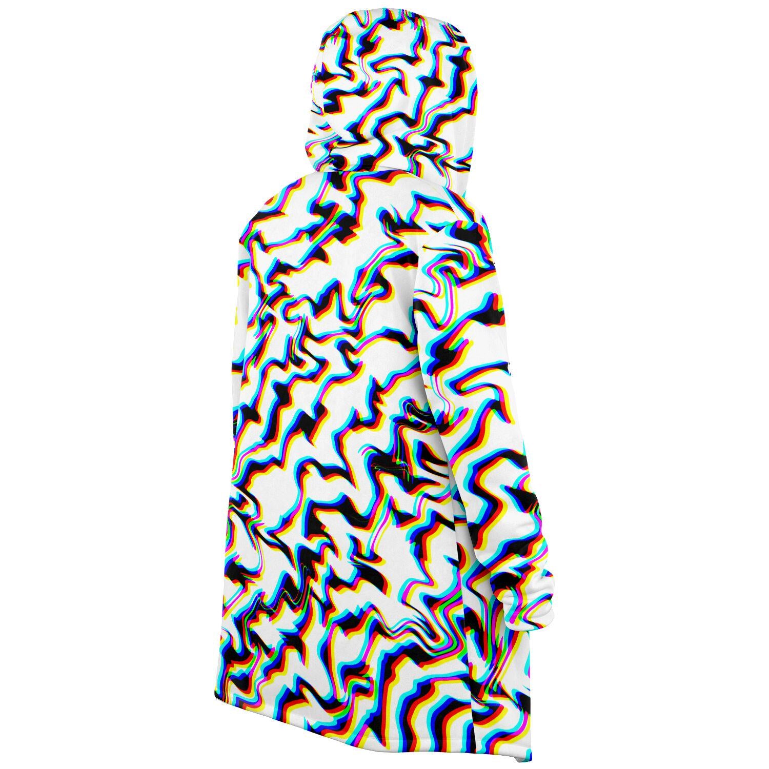 Crystal Dream Fleece Cloak, Trippy Rave Outerwear