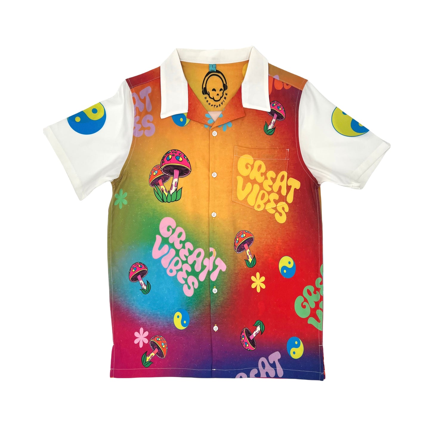 Great Vibes Unisex Button Up Shirt
