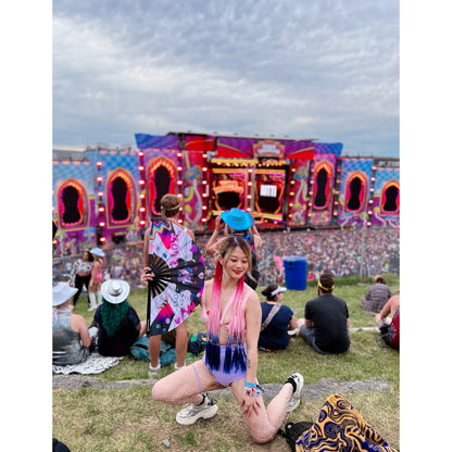 Good Vibes Only Hand Fan