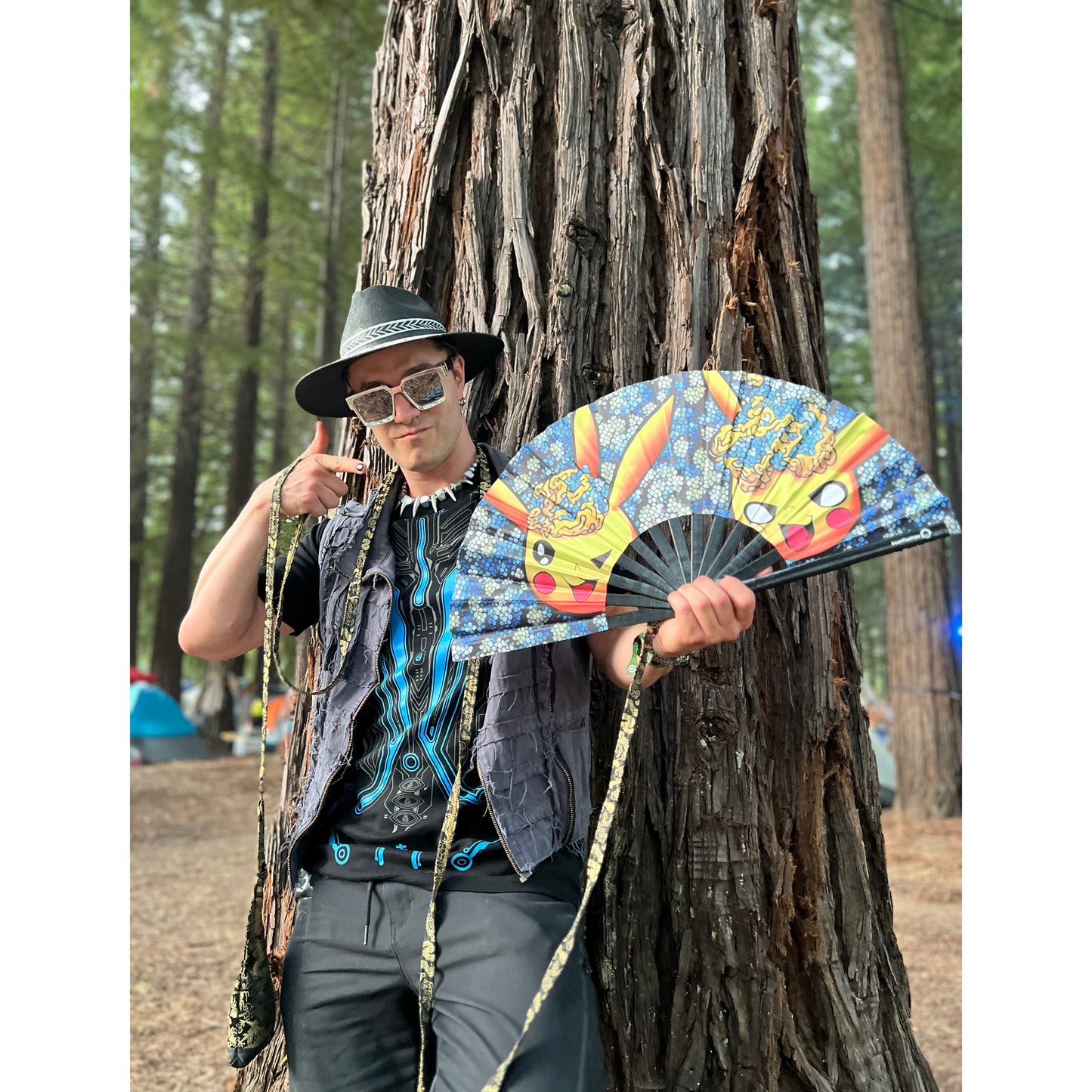 Zappy Breeze Pikachu Hand Fan