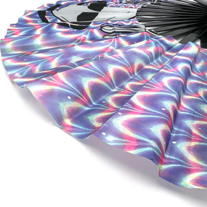 Trippy Alien Hand Fan
