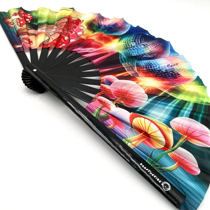 Disco Mushroom Hand Fan