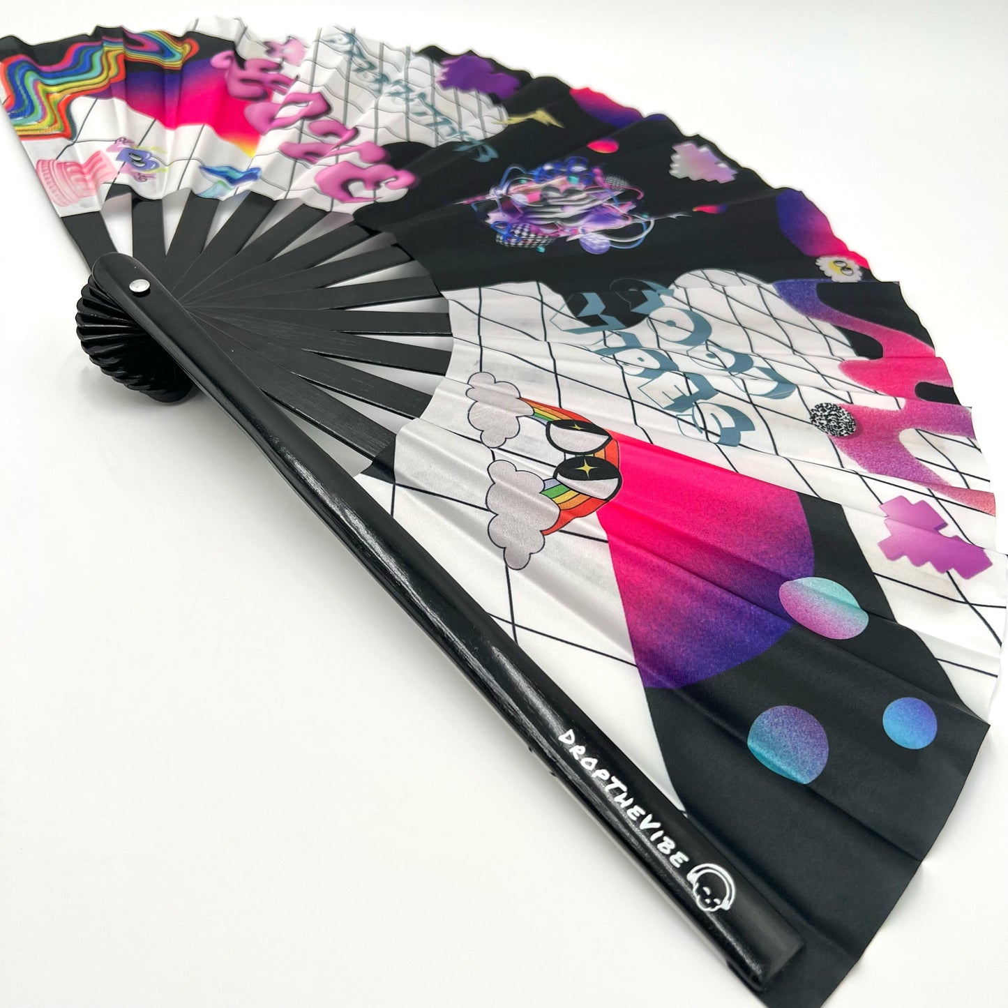 Good Vibes Only Hand Fan