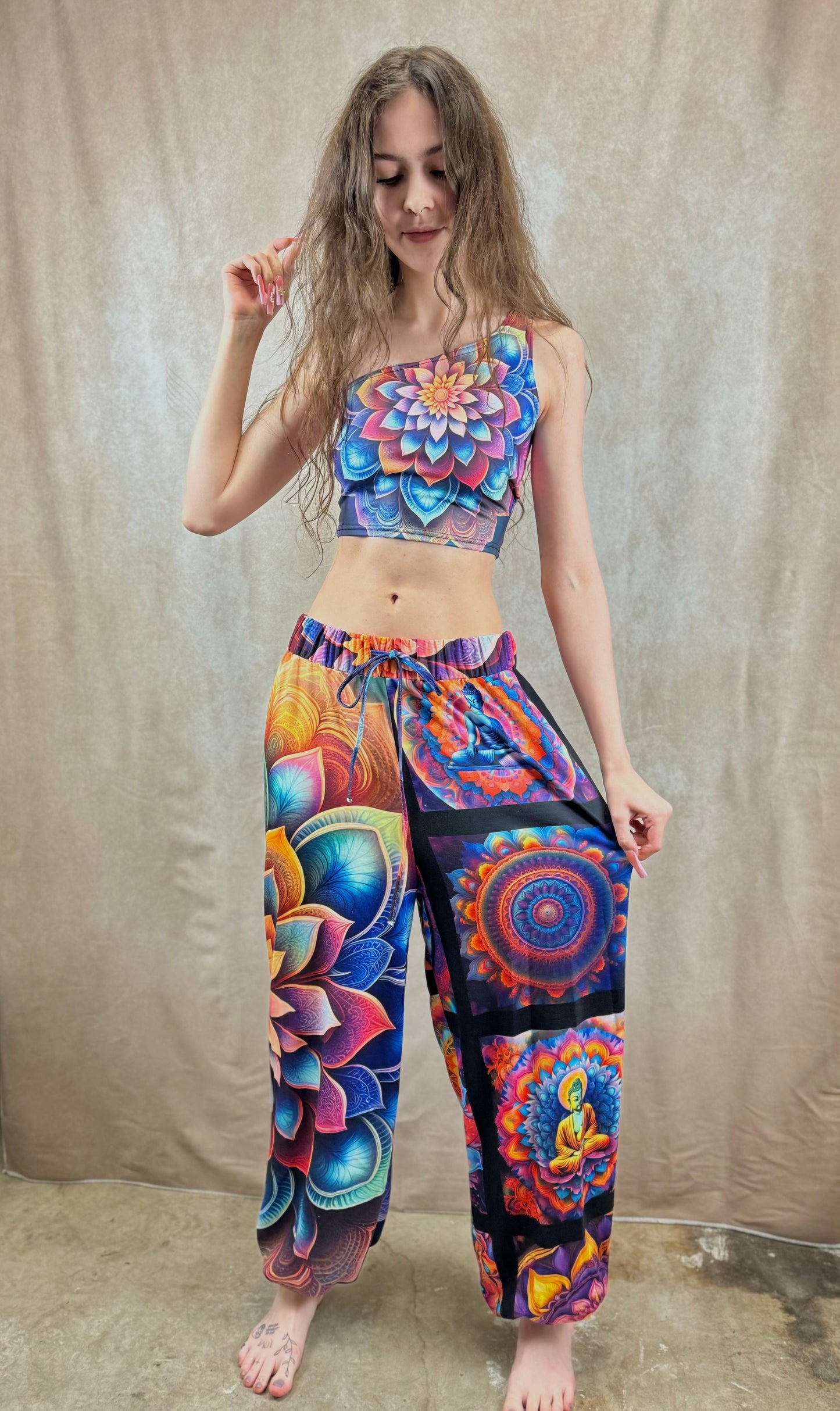 Blossom Mandala Carrot Pants
