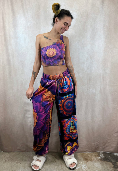 Amethyst Dream One-Shoulder Cropped Top