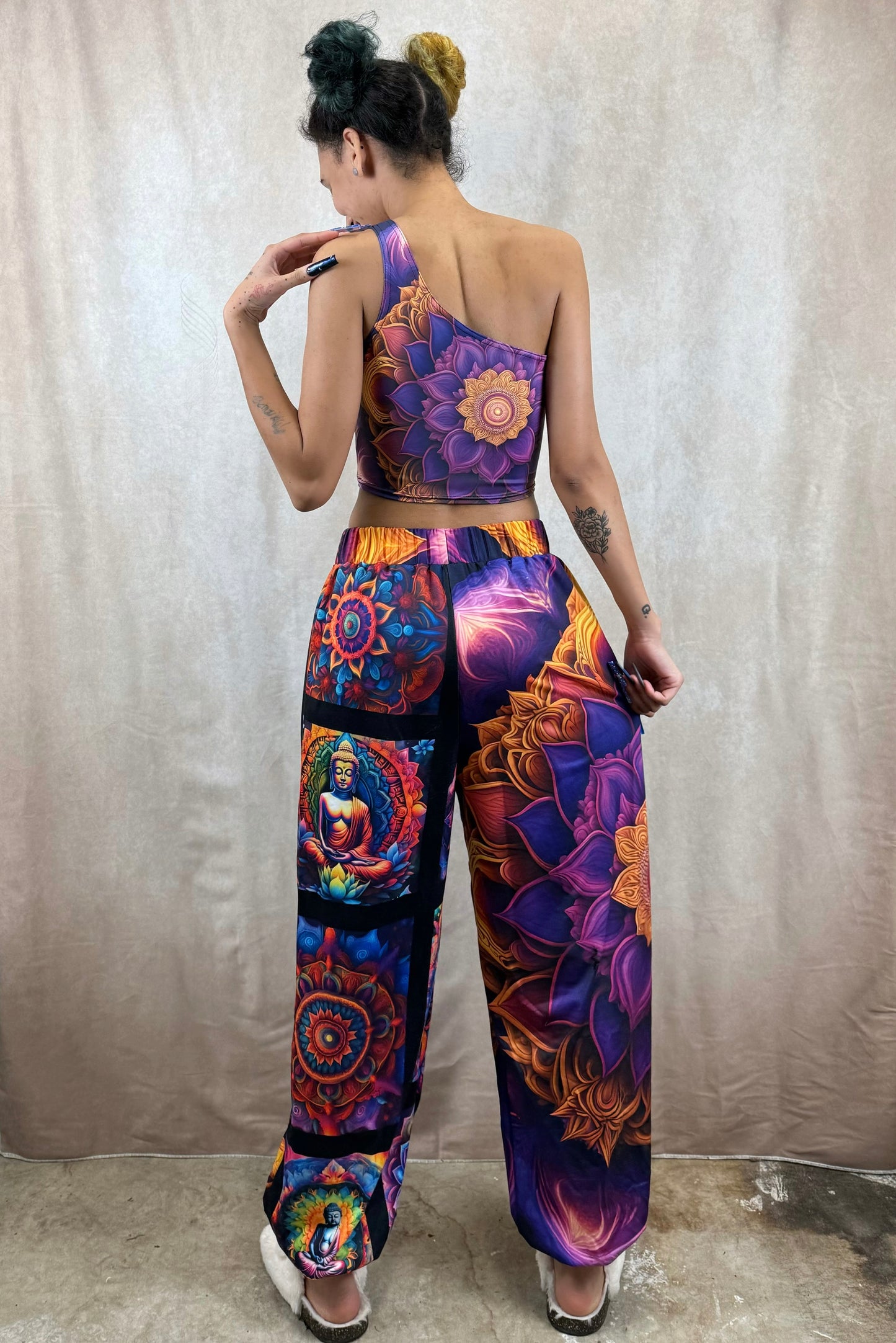 Amethyst Dream One-Shoulder Cropped Top