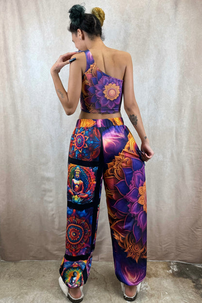 Amethyst Dream One-Shoulder Cropped Top