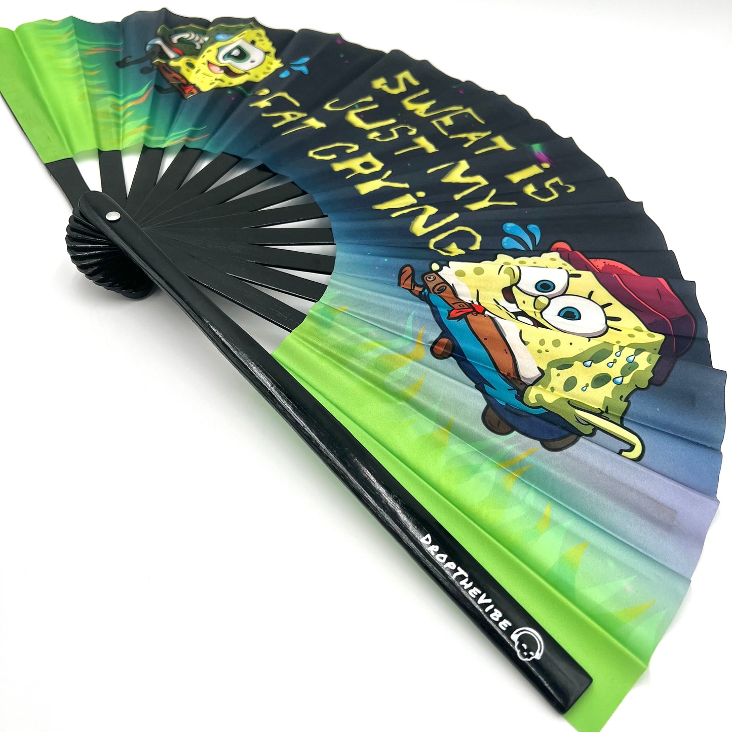 Sweat is Just My Fat Crying Hand Fan