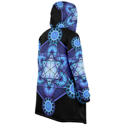 Mandala Fleece Cloak, Rave Wook Outerwear, Unisex Jacket