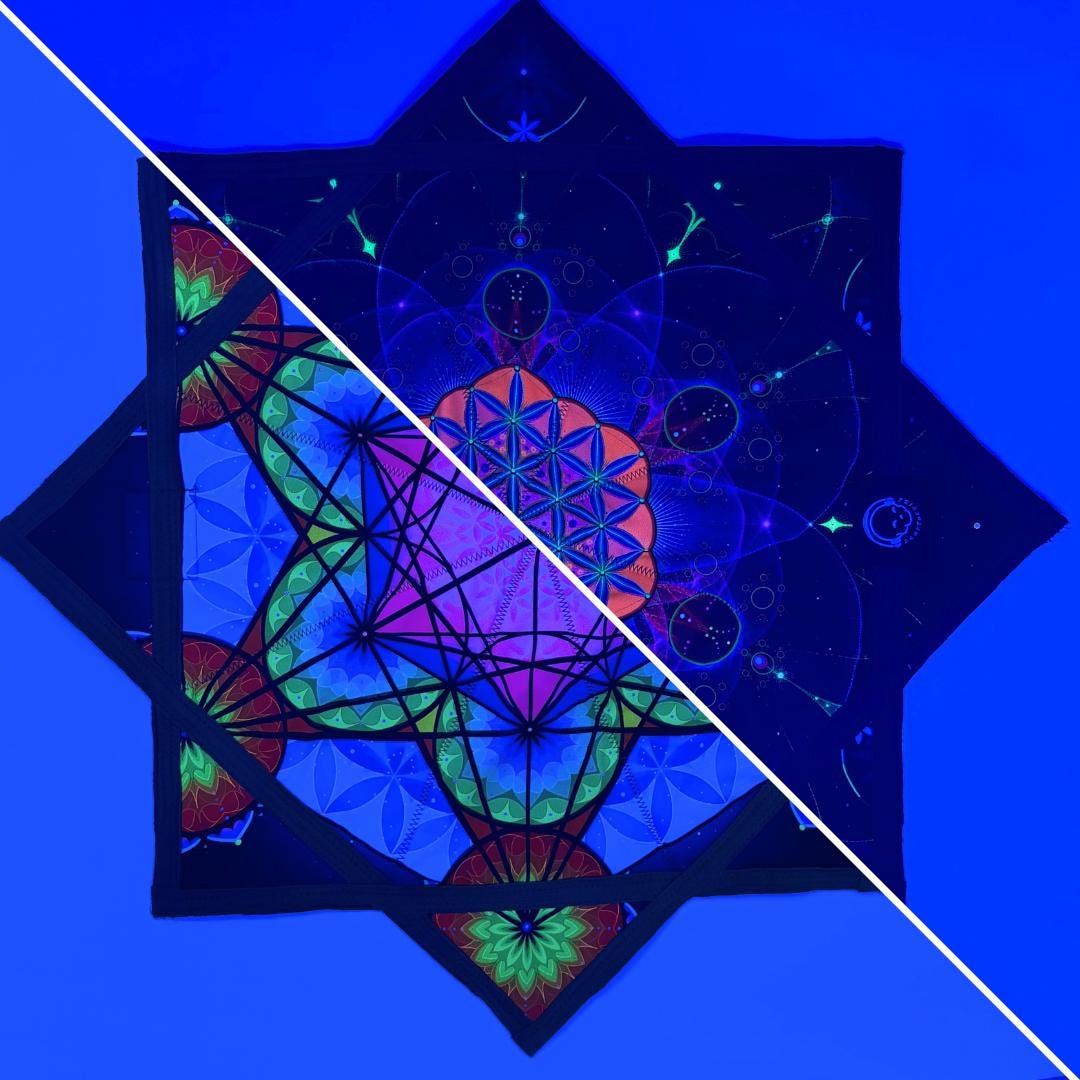 UV Double-side Harmonic Grid FlowStar | Dapo Star | Rave Festival Flow Toy