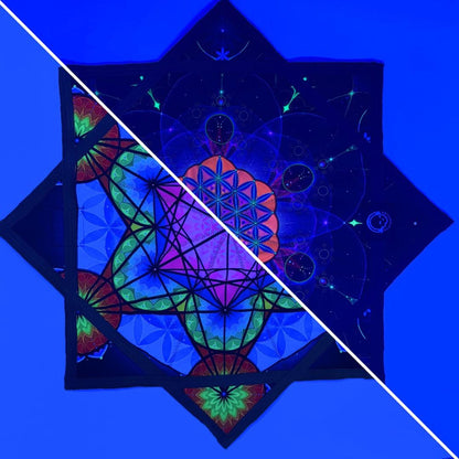 UV Double-side Harmonic Grid FlowStar | Dapo Star | Rave Festival Flow Toy