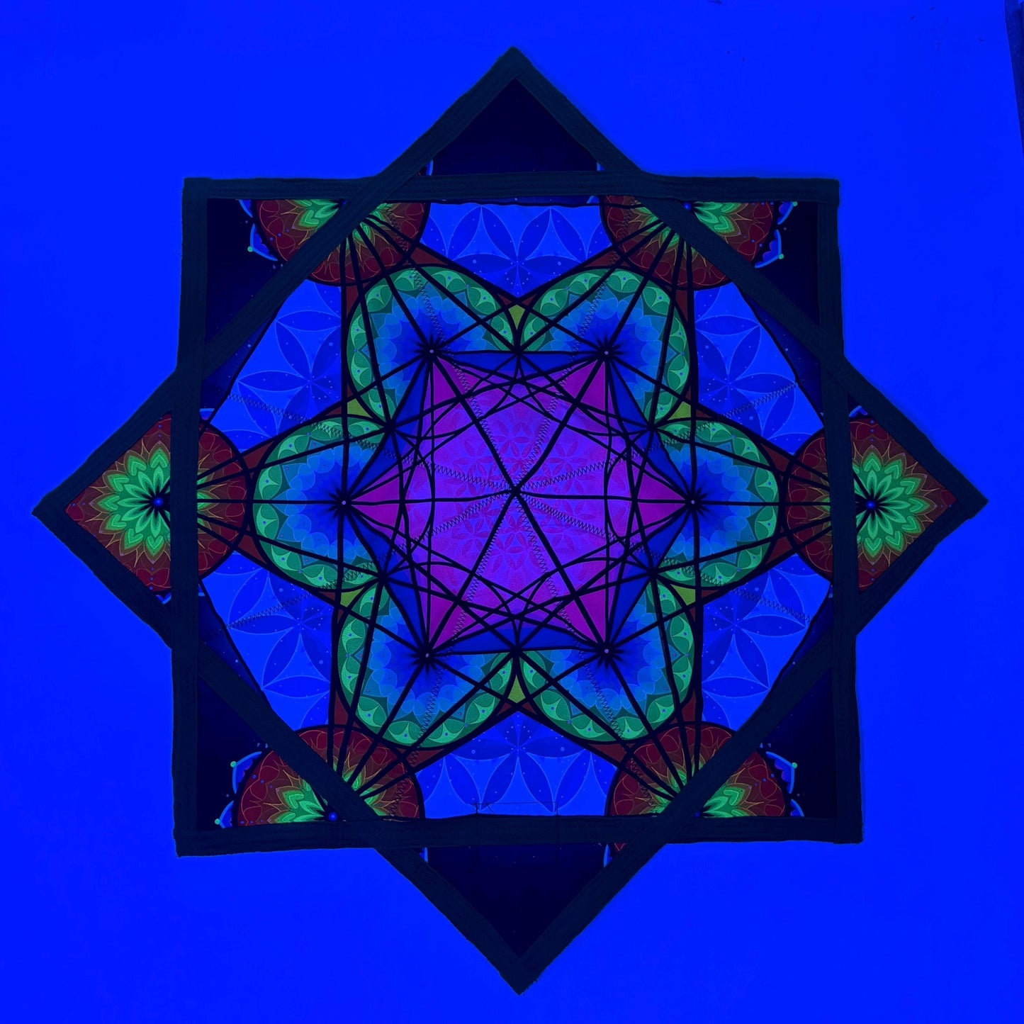 UV Double-side Harmonic Grid FlowStar | Dapo Star | Rave Festival Flow Toy