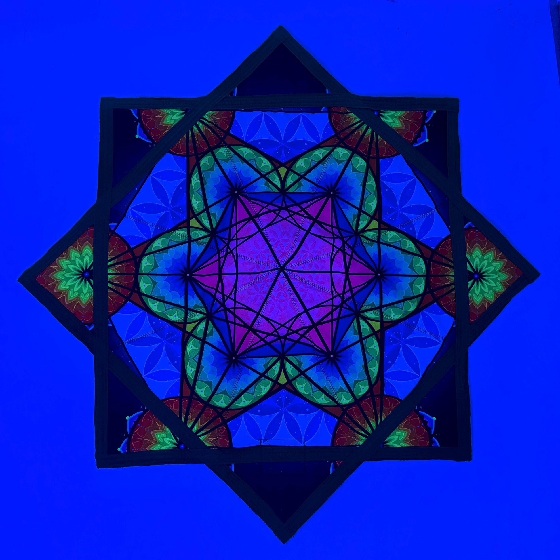 UV Double-side Harmonic Grid FlowStar | Dapo Star | Rave Festival Flow Toy