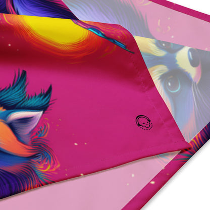 Nocturnal Raccoon Bandana