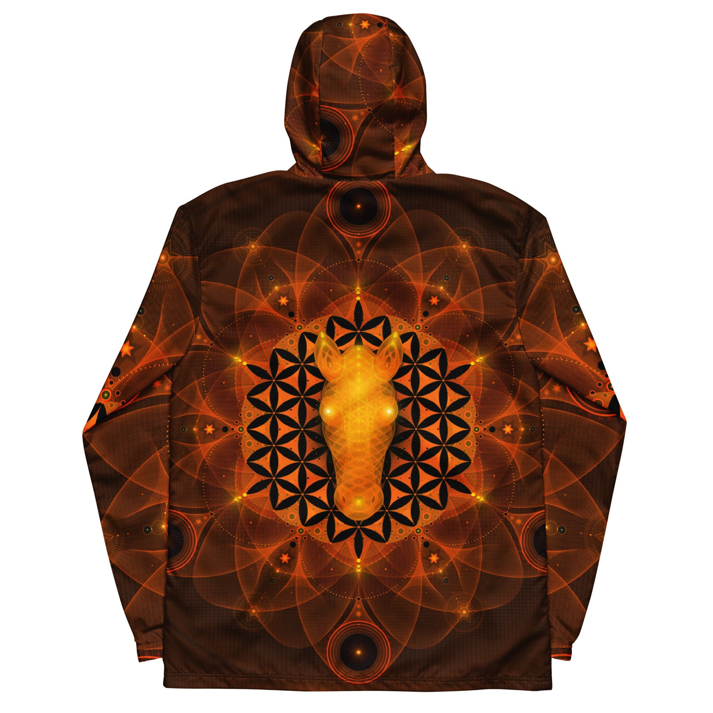 Sacred Horse Mandala Unisex Windbreaker