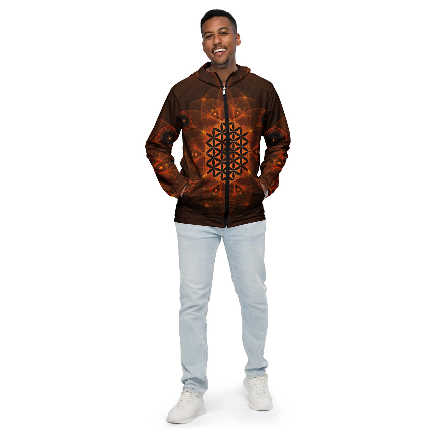 Sacred Horse Mandala Unisex Windbreaker