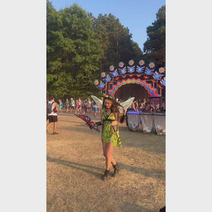 Disco Mushroom Hand Fan