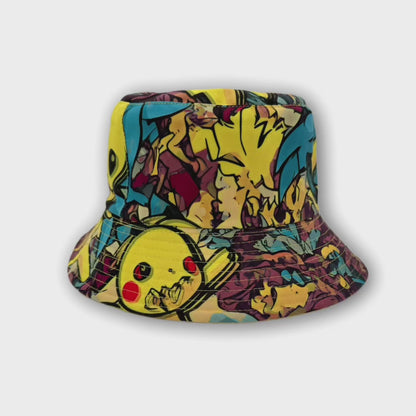 Trippy Pikachu Reversible Bucket Hat